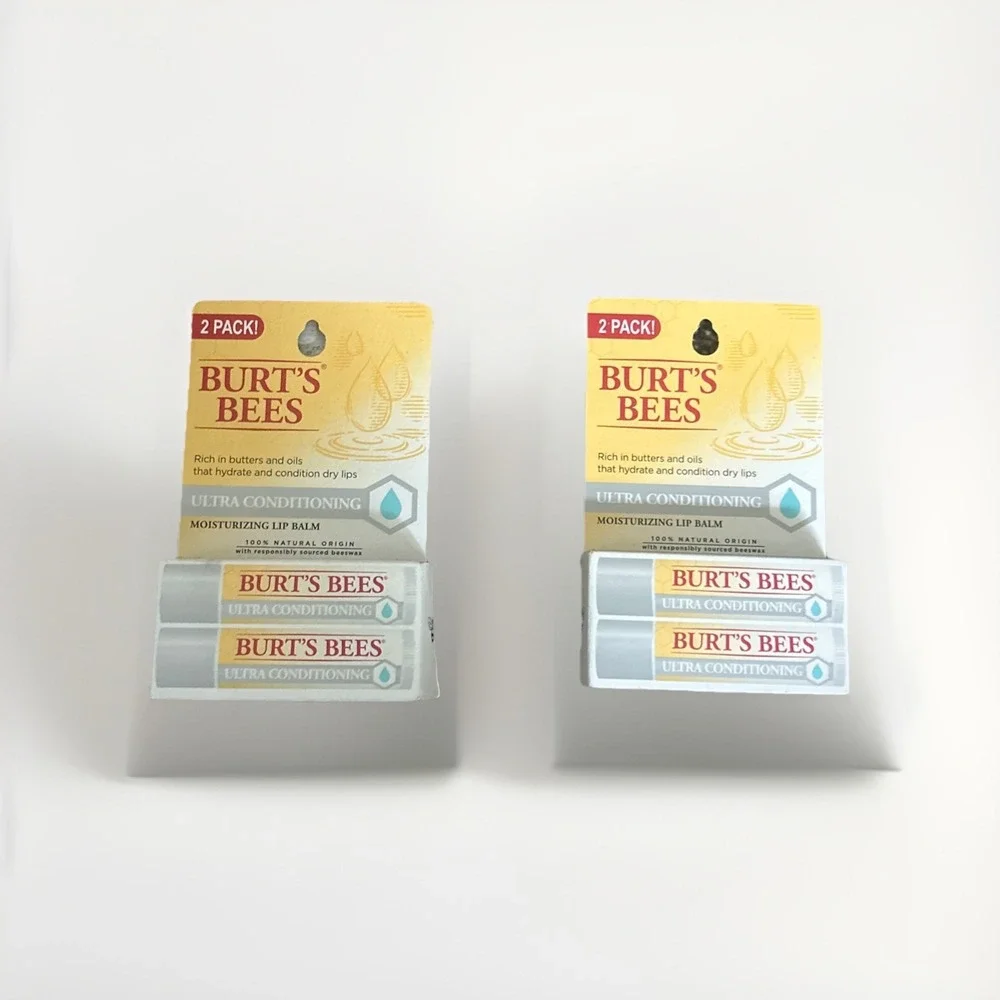 Set 2 Packs, Burt's Bees 100% Natural Moisturizing Lip Balm, Ultra Conditioning
